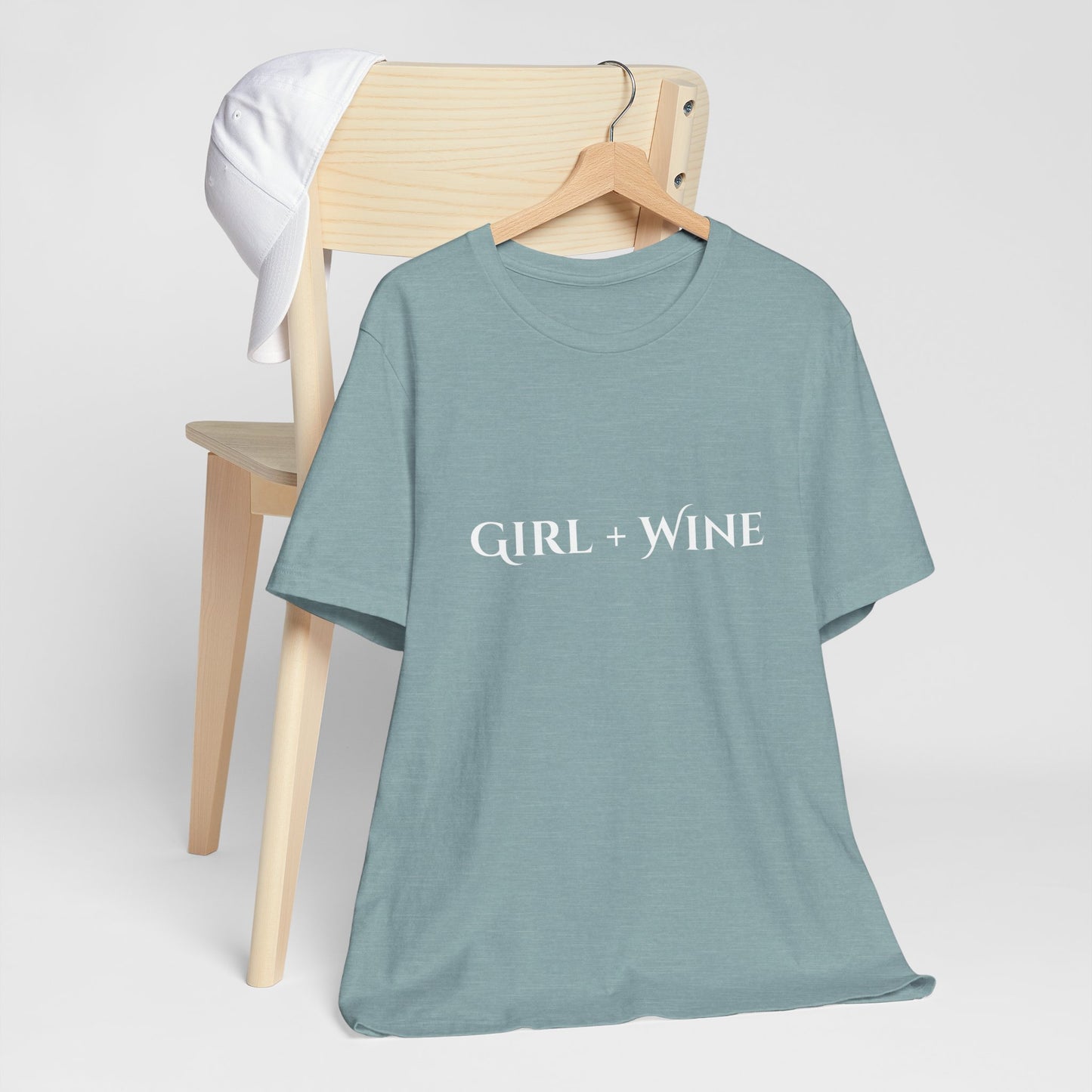 Girl + Wine T-Shirt(Available in 9 Colors)