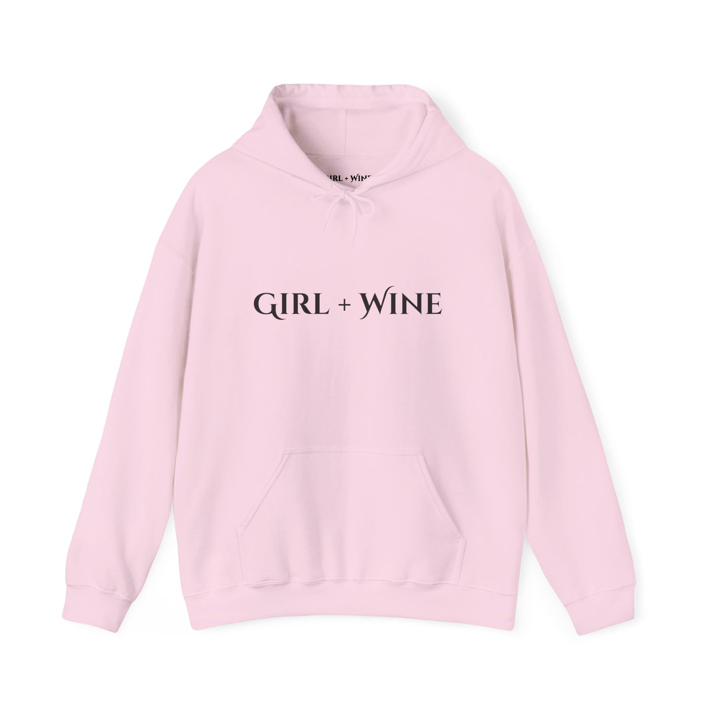 Girl Plus Wine Heavy Blend Hoodie (Available in 7 Colors)