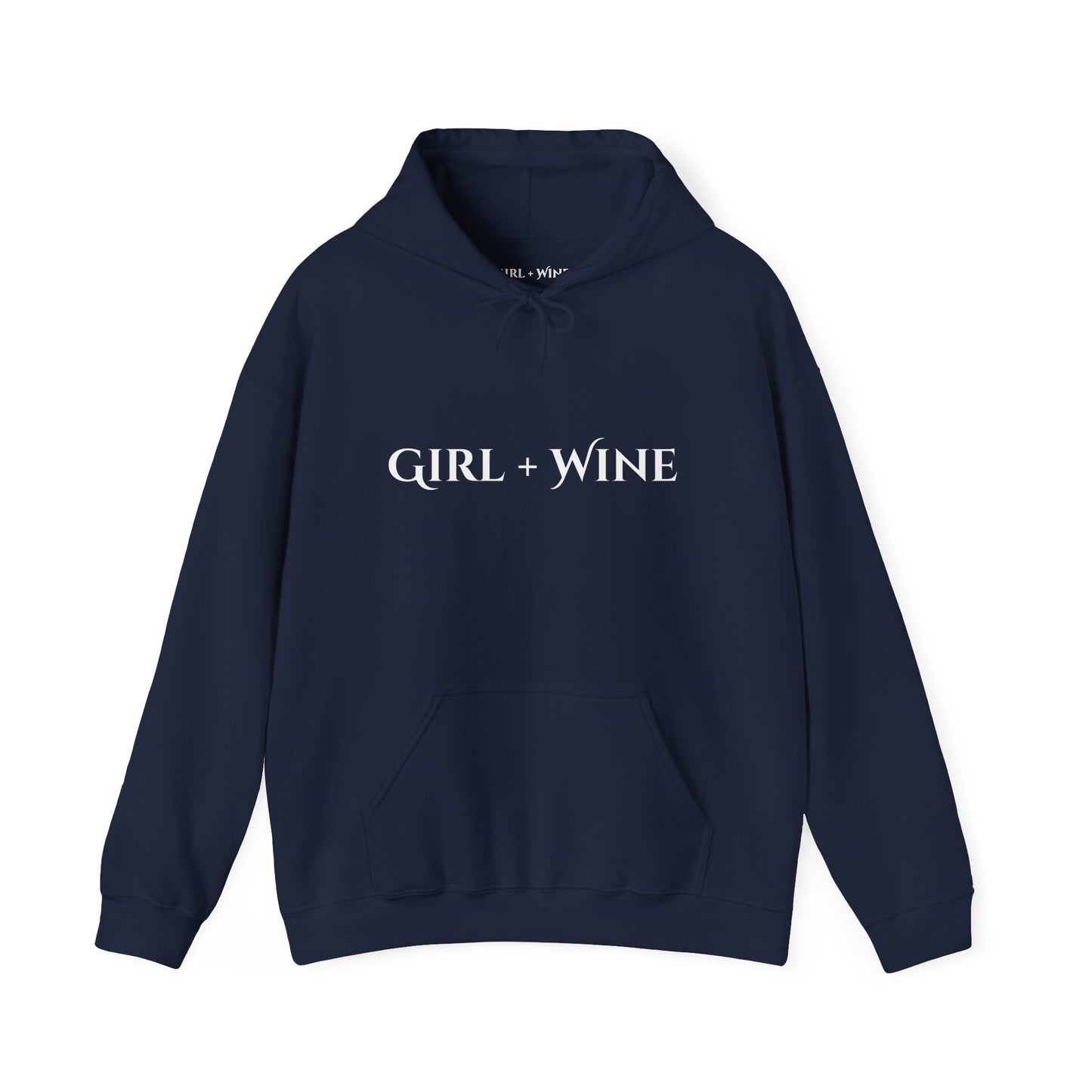Girl Plus Wine Heavy Blend Hoodie (Available in 7 Colors)
