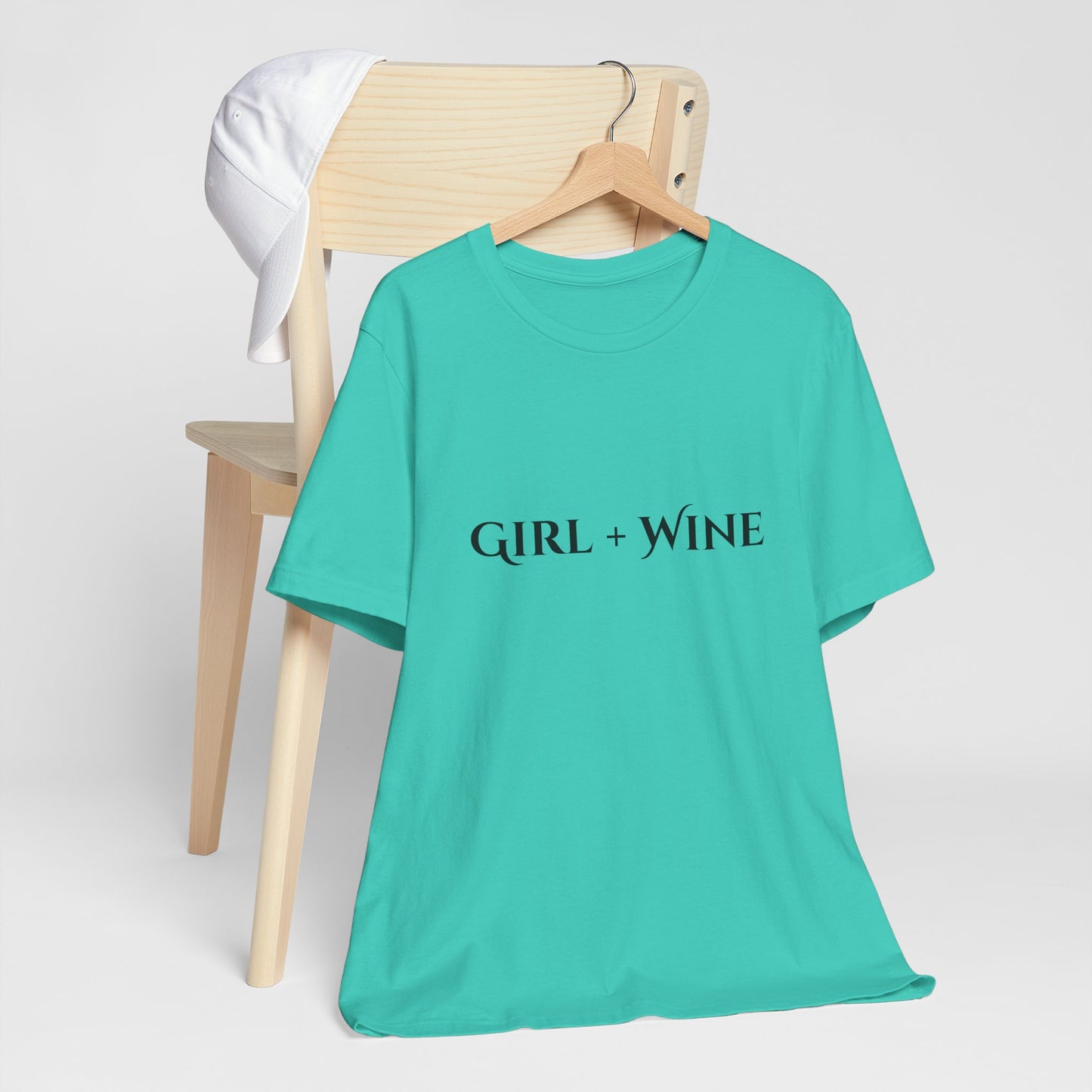 Girl + Wine T-Shirt(Available in 9 Colors)