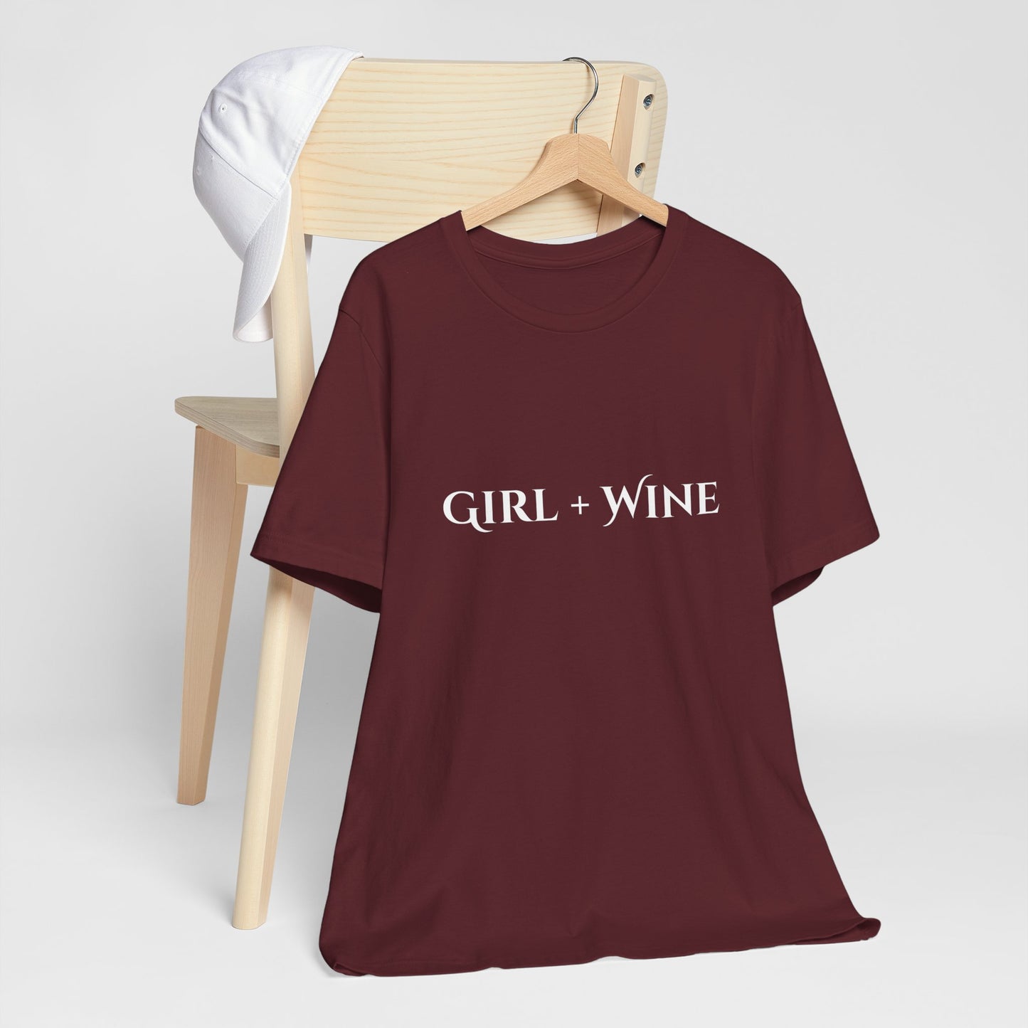 Girl + Wine T-Shirt(Available in 9 Colors)