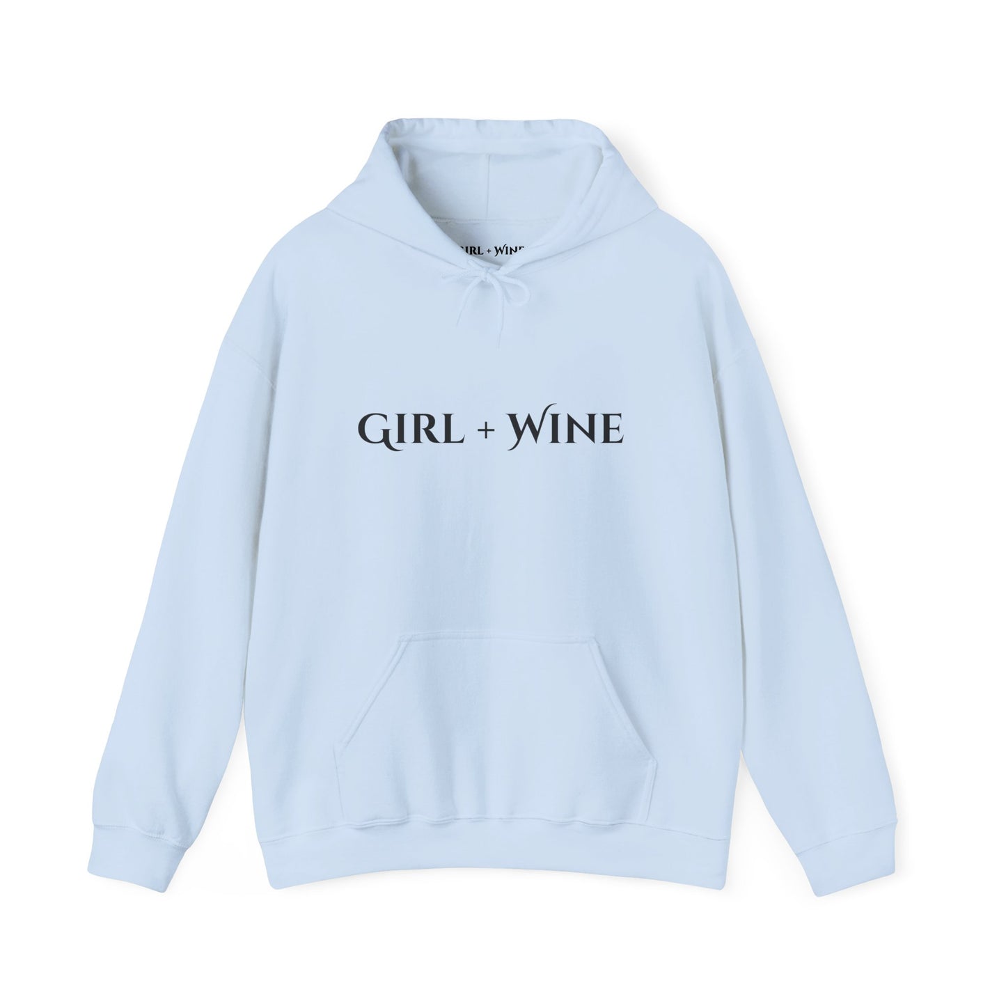 Girl Plus Wine Heavy Blend Hoodie (Available in 7 Colors)