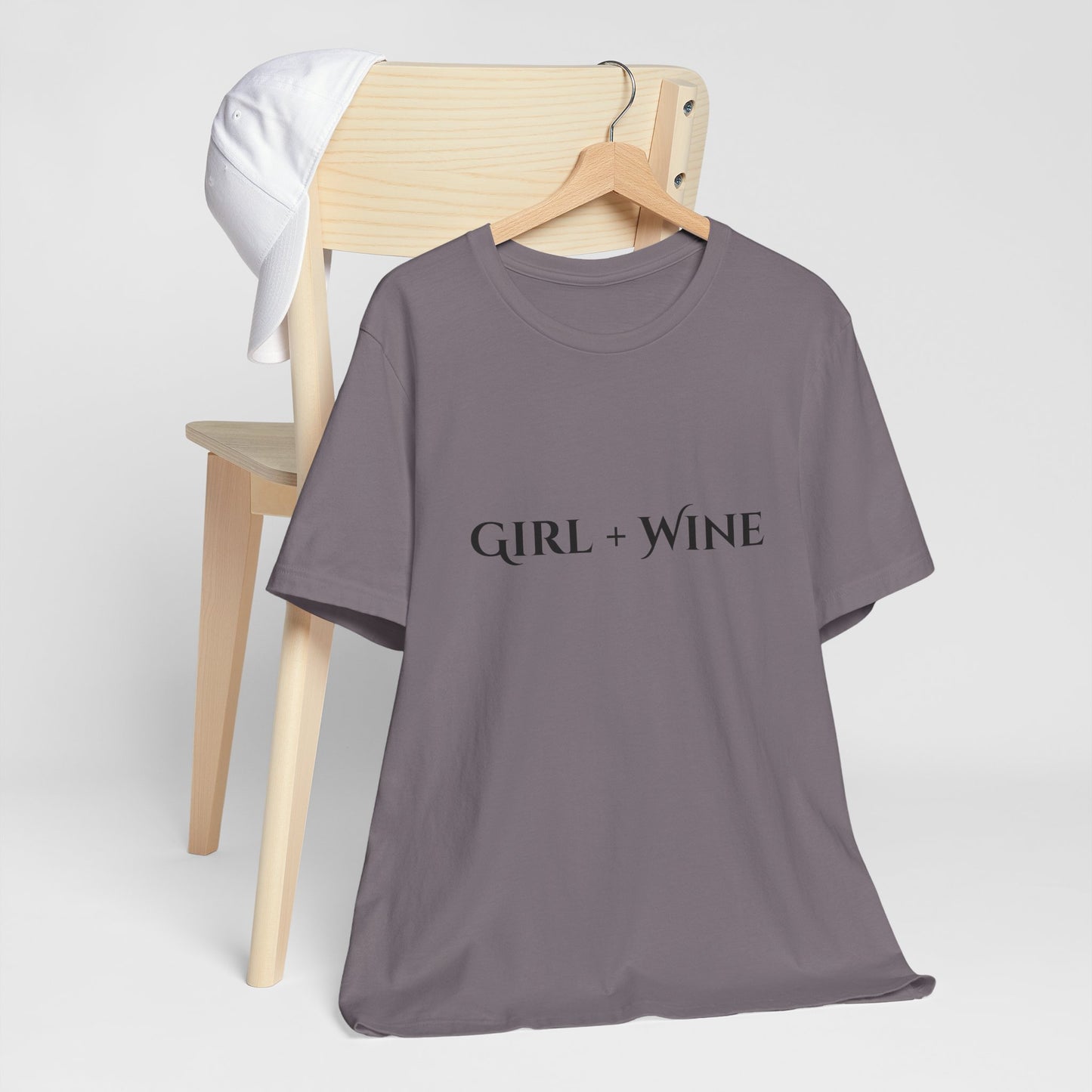 Girl + Wine T-Shirt(Available in 9 Colors)