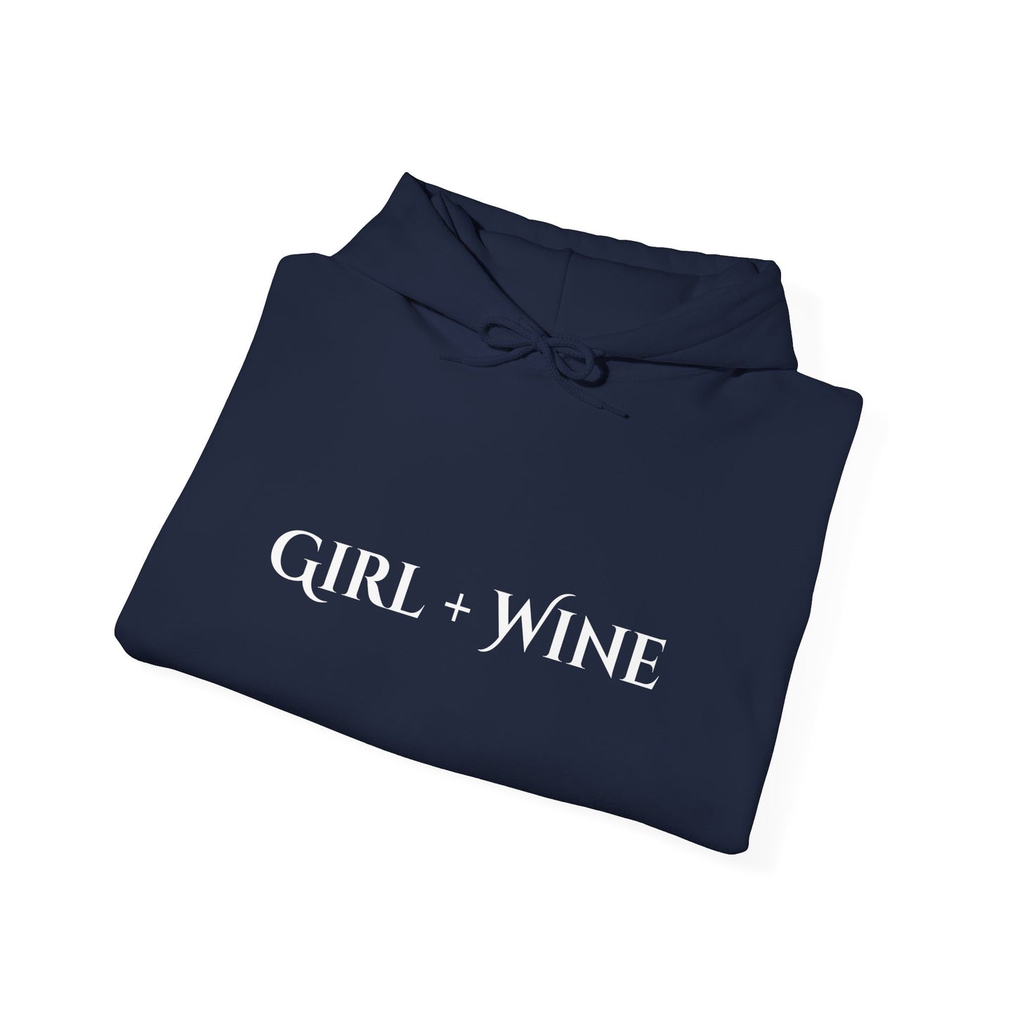 Girl Plus Wine Heavy Blend Hoodie (Available in 7 Colors)