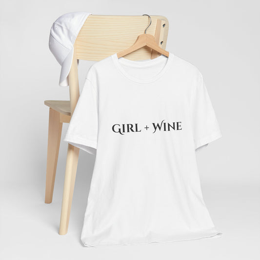 Girl + Wine T-Shirt(Available in 9 Colors)