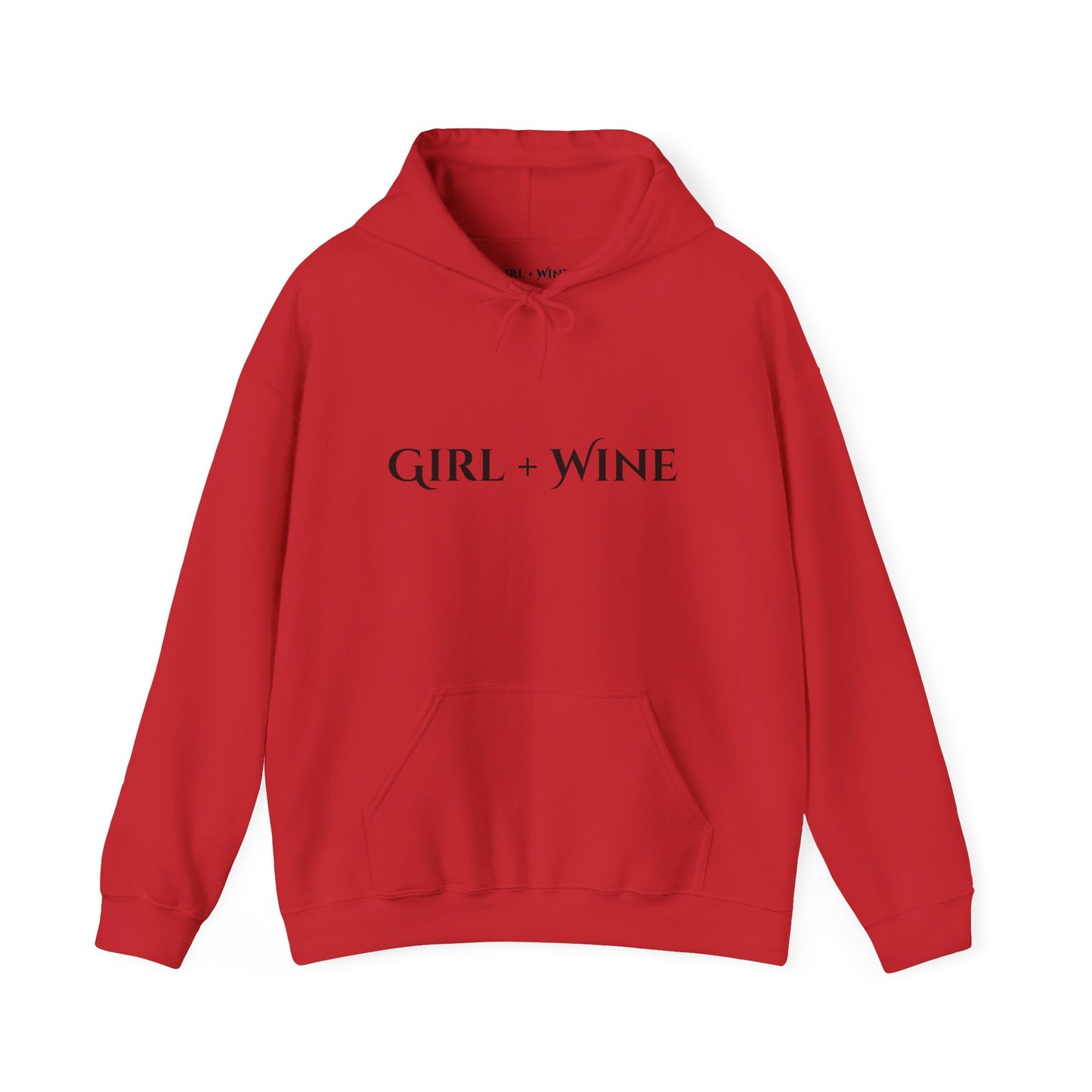 Girl Plus Wine Heavy Blend Hoodie (Available in 7 Colors)